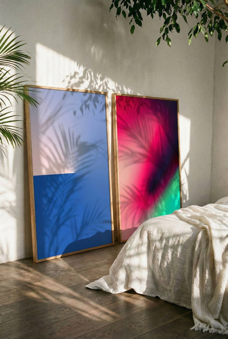 Ruhe mit Farbe gedacht